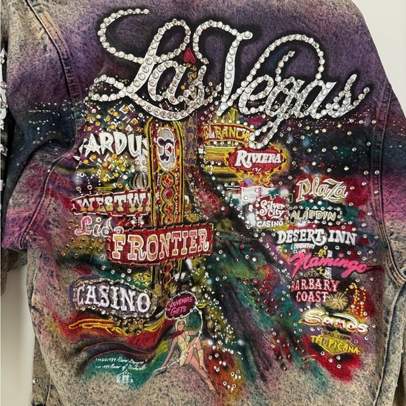 Embellished Denim Jacket with Studs - Picture 6 of 7